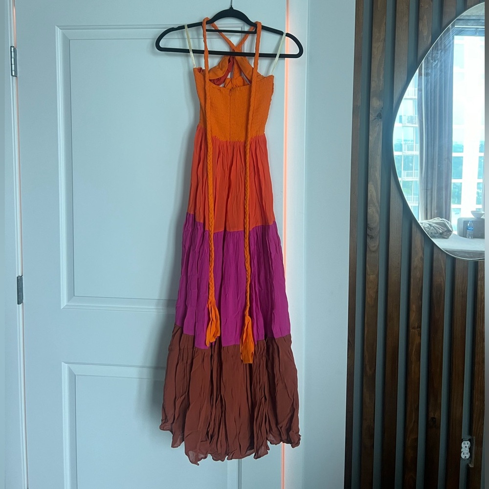 Farm Rio Warm Color Blocking Maxi - xs - Picture 6 of 7